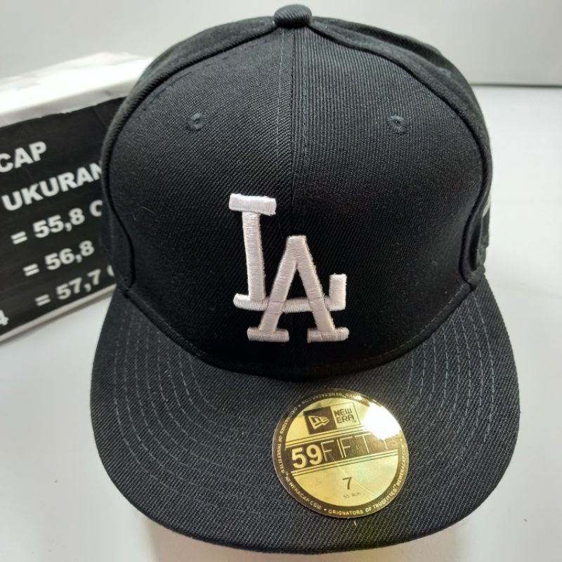 Jual Topi Snapback Fitted Cap Los Angeles LA Logo Ukuran Premium