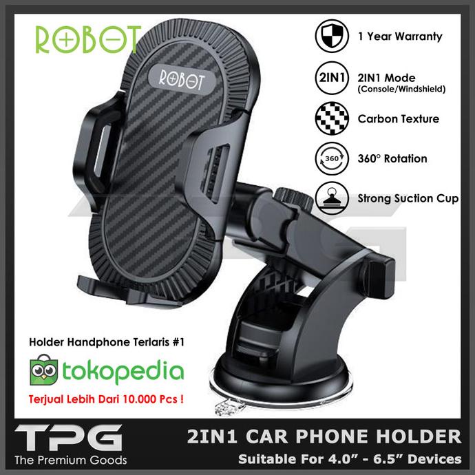 Jual Robot Rt Ch Car Mount Phone Hp Holder Dashboard Kaca Mobil