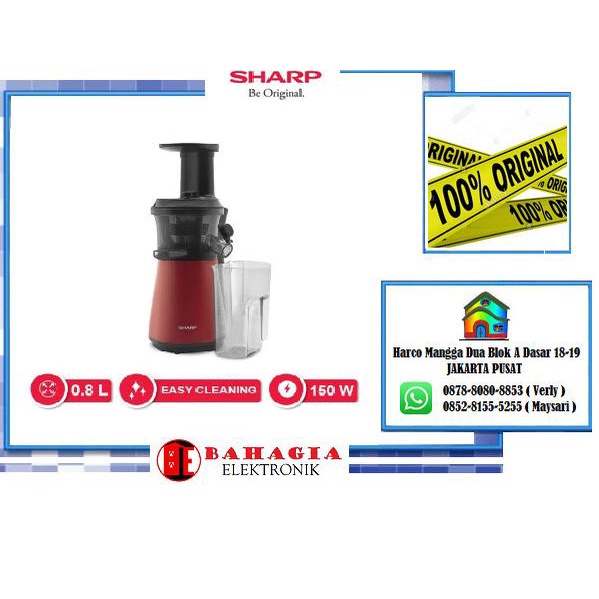 Jual Sharp Slow Juicer Ej C Y Rd Merah Shopee Indonesia