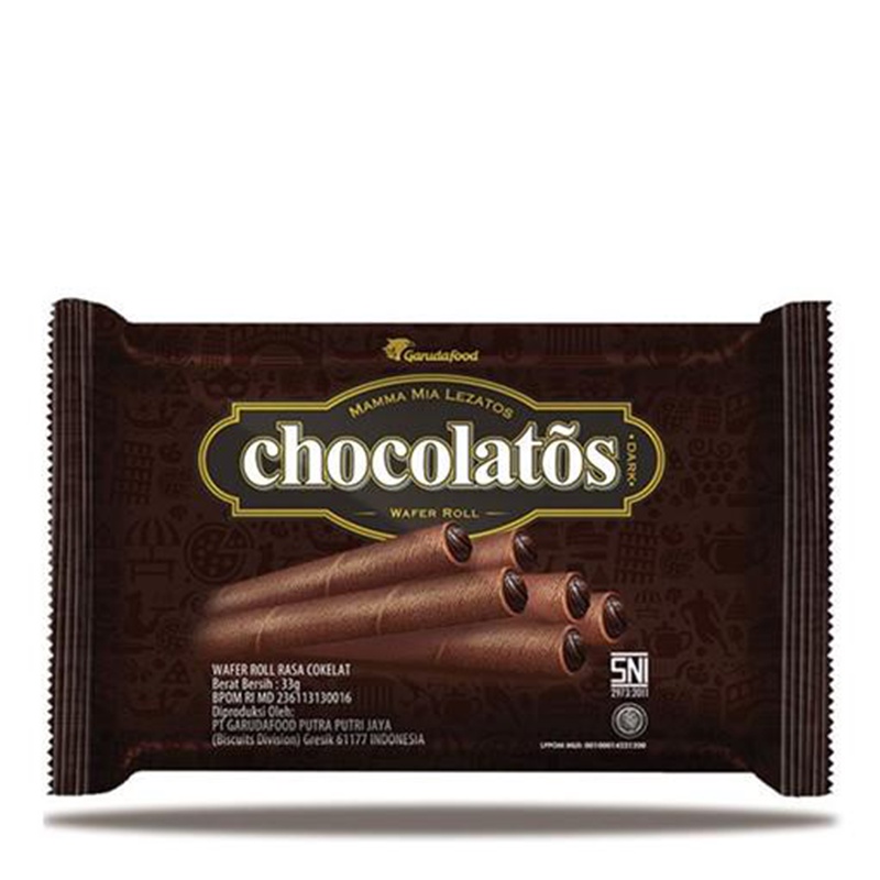 Jual Chocolatos Wafer Roll Dark Chocolate X Gr Shopee Indonesia