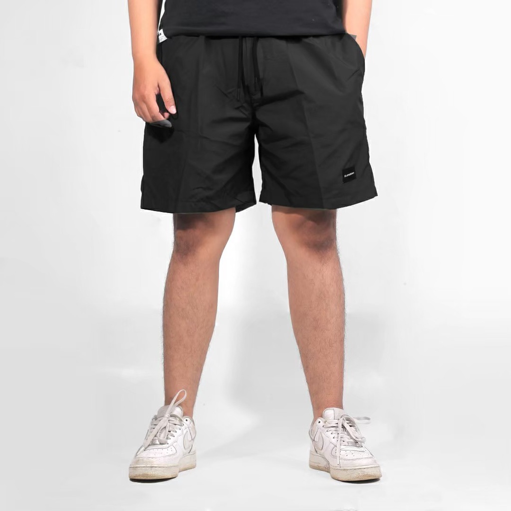 Jual Abiyou Celana Boardshort Taslan Black Shopee Indonesia