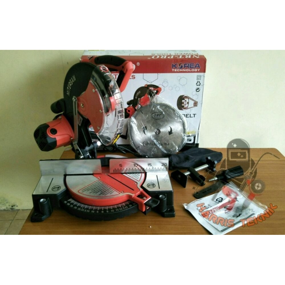 Jual Mesin Potong Alumunium 10 Inch NRT PRO Miter Saw Low Watt Shopee