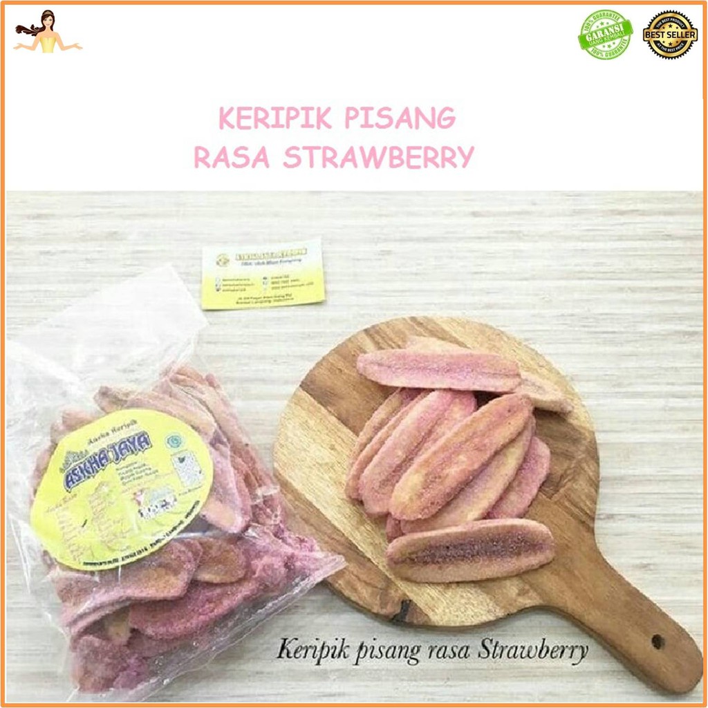 Jual Keripik Pisang Kepok Aneka Rasa Strawberry Kripik Khas Lampung