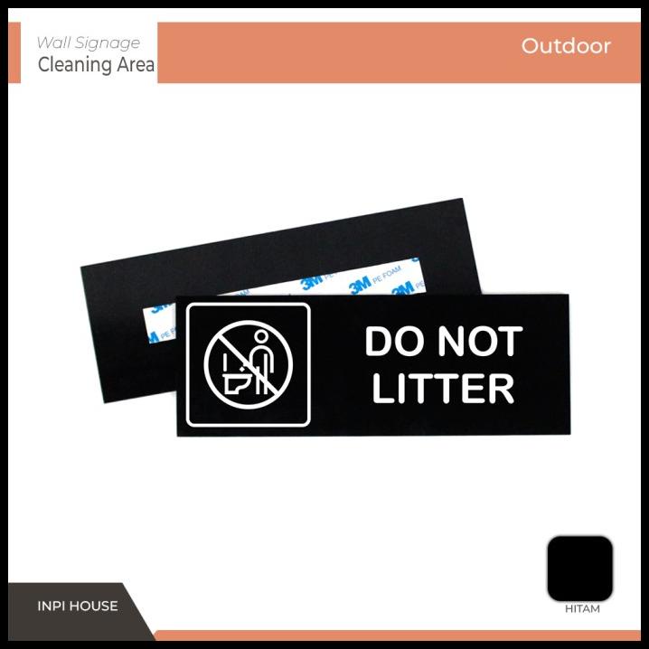 Jual Signage Do Not Litter Icon Dilarang Buang Sampah Ke Toilet