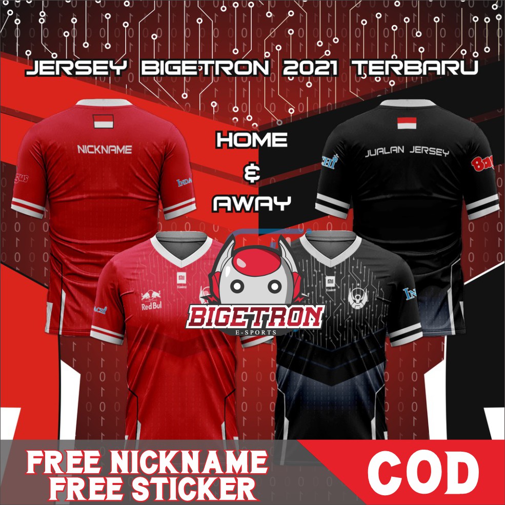 Jual Jersey Gaming Bigetron Ra Pmgc Terbaru Btr Away Home