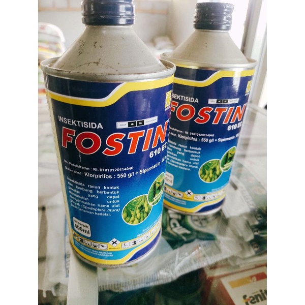 Jual FOSTIN 610EC KLORPIRIFOS 550 SIPERMETRIN 60EC ORIGINAL 400ml