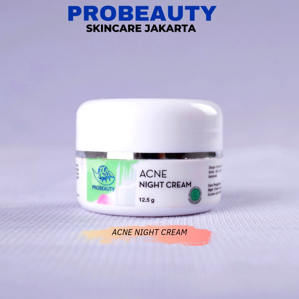 Jual Krim Malam Probeauty Skincare Acne Night Cream Untuk Atasi Masalah