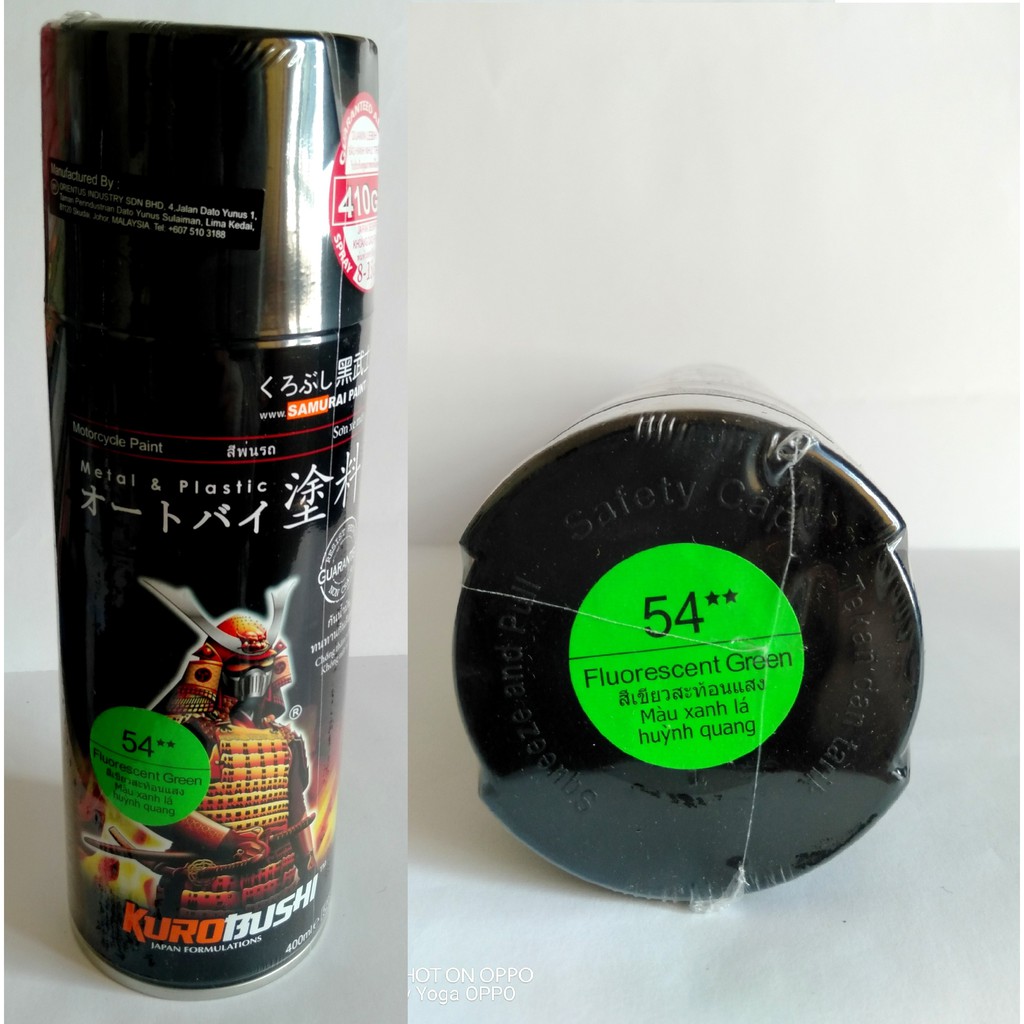 Jual Samurai Paint Hijau Stabilo Fluorescent Green Cat Semprot High