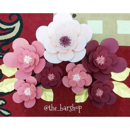 Jual Paper Flower Backdrop Dekorasi Bunga Kertas Backdrop Shopee