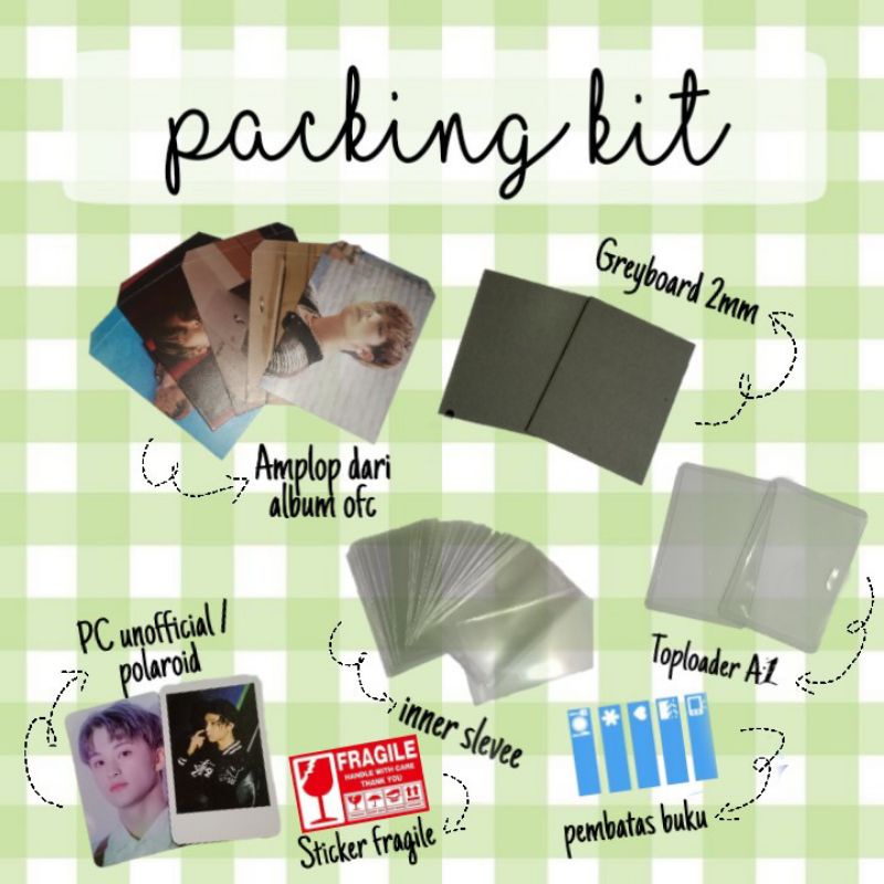 Jual Perlengkapan Packing Set Amplop Album Packing Photocard