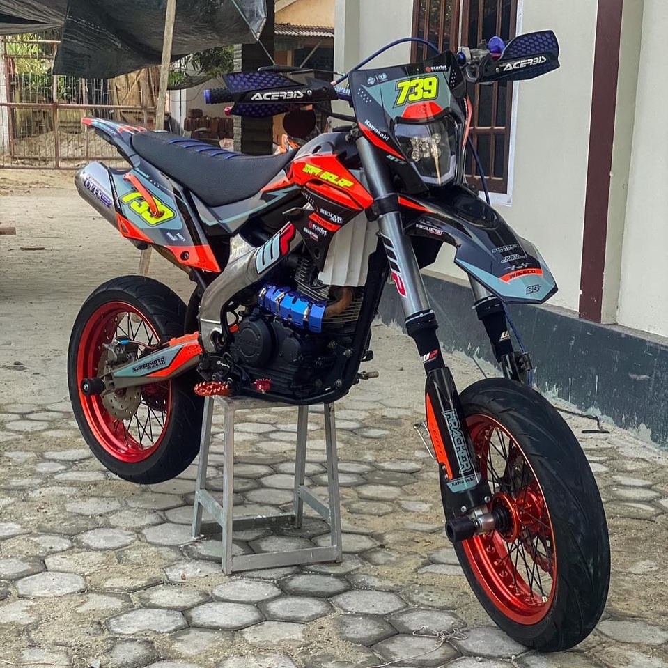 Jual DECAL KLX GORDON D TRACKER CRF BISA RUBAH NAMA NO WARNA