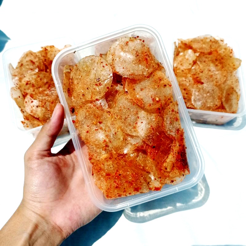 Jual Keripik Kaca Pedas Box Mbok Yu Kripik Beling Kripca Mbok Yu