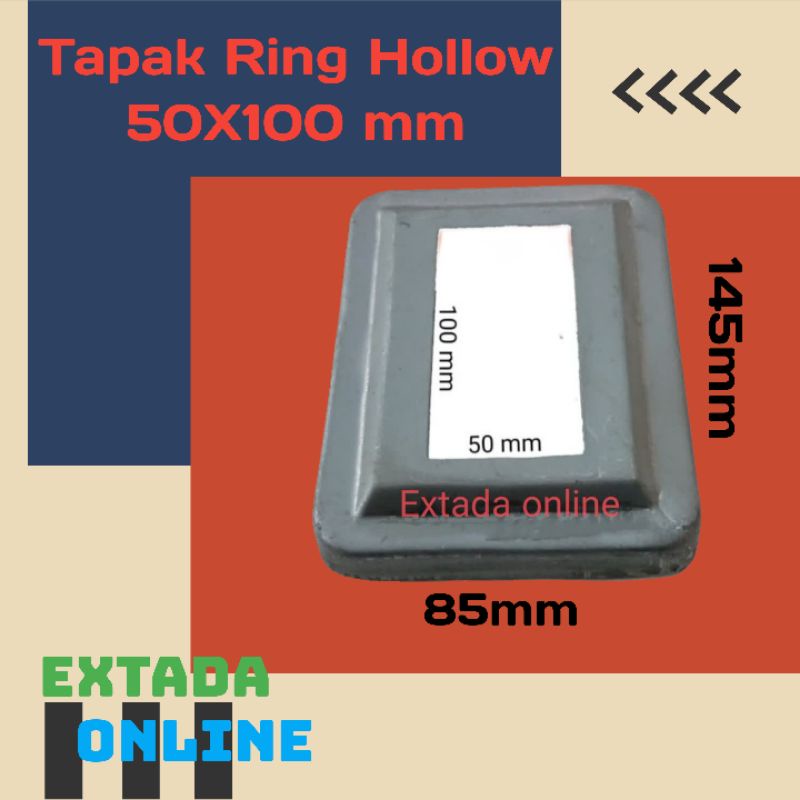 Jual Ring Hollow Tapak Pipa Hollo X Ornamen Pagar Beis Plat