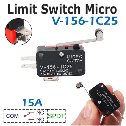 Jual Mini Switch V C Saklar Micro Miniature Tuas Gagang Roda