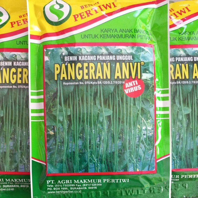 Jual Pangeran Anvi Gr Benih Kacang Panjang Tahan Virus Shopee