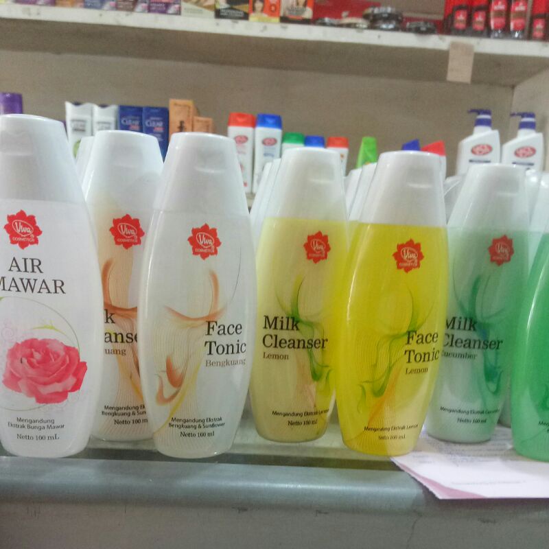 Jual Viva Air Mawar Face Tonic Milk Cleanser Shopee Indonesia