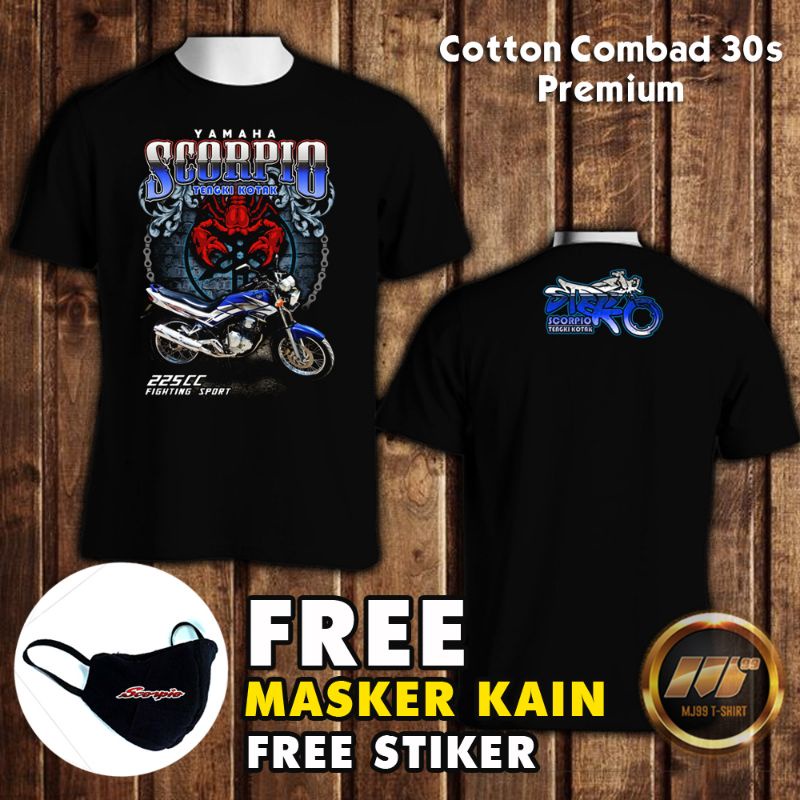 Jual KAOS SCORPIO STEKO YAMAHA SCORPIO Shopee Indonesia