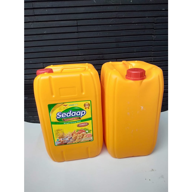 Jual JERIGEN BEKAS SEKALI PAKAI UKURAN 20 LITER ORANGE MINYAK GORENG