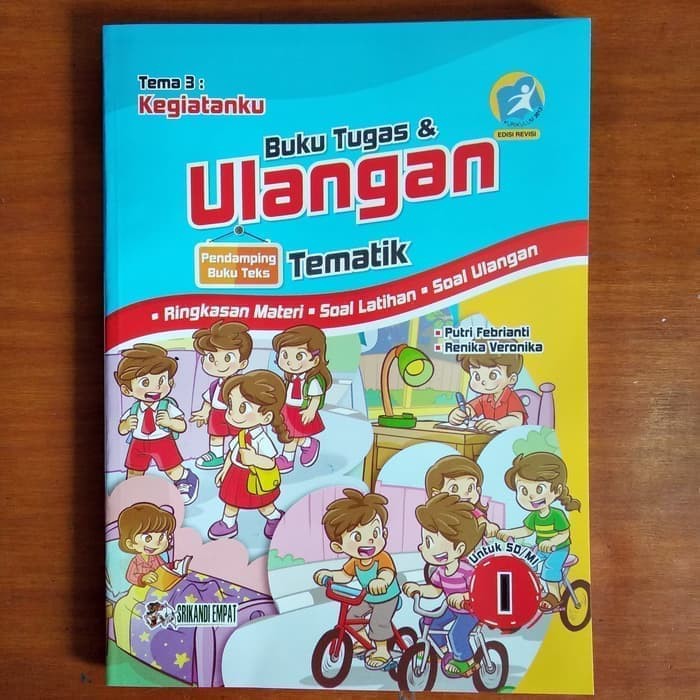 Jual BUKU TUGAS ULANGAN TEMATIK SD KELAS 1 TEMA 3 KEGIATANKU Shopee