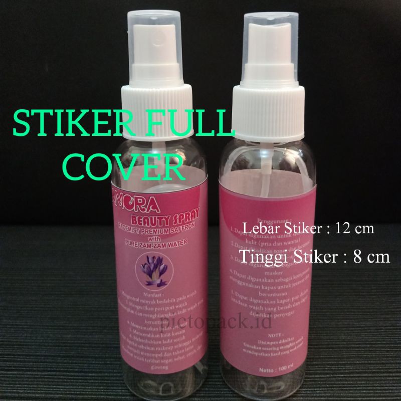 Jual BOTOL SPRAY 100ml STICKER LOGO PRODUK Shopee Indonesia