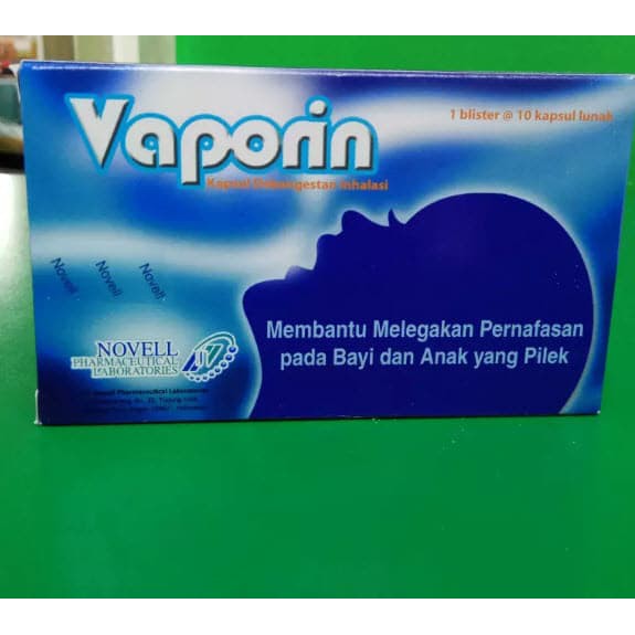 Jual Vaporin Kapsul Dekongestan Inhalasi Blister Isi Softgel