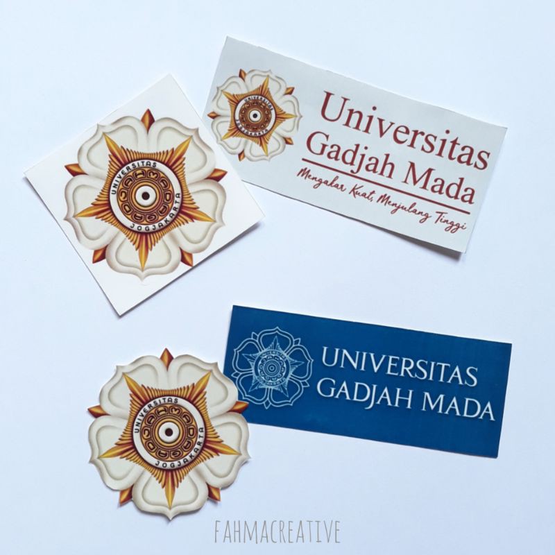 Jual Stiker Set Logo Dan Tulisan Ugm Ui Itb Its Unpad Unair Ub