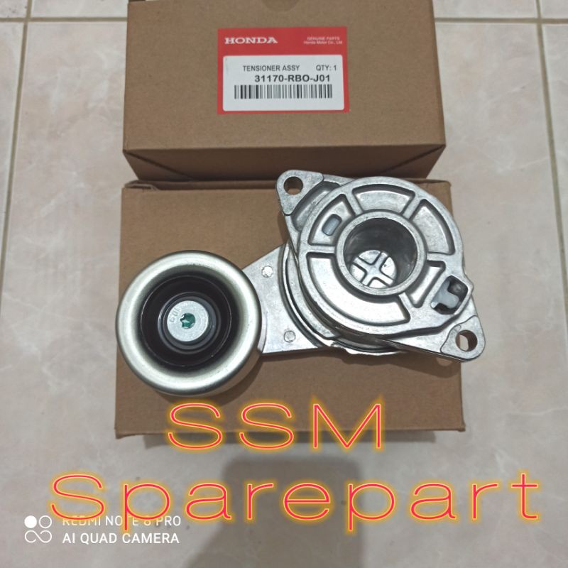 Jual Tensioner Assy Fan Belt V Belt Honda Freed Brio Mobilio Original