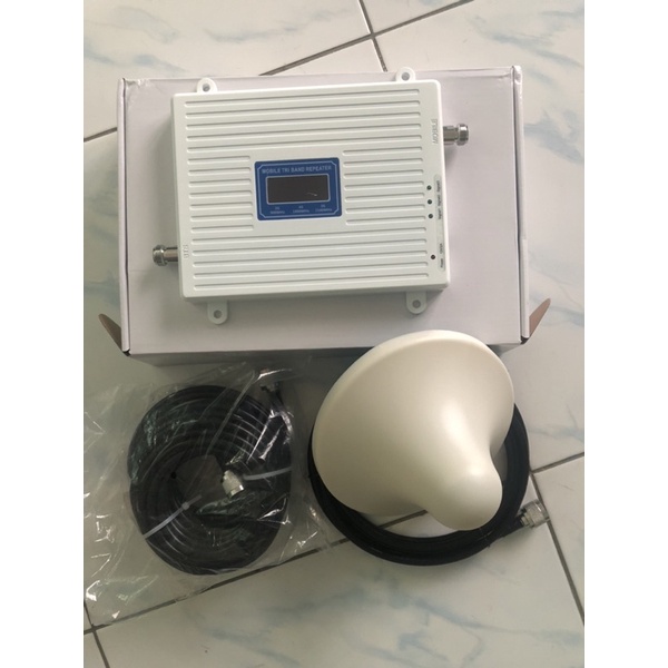 Jual Repeater Penguat Signal Booster Tri Band 900 1800 2100 Mhz