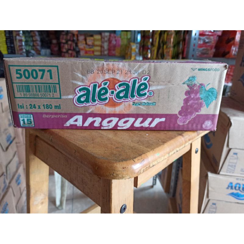 Jual Ale Ale Minuman Gelas Rasa Anggur Dus Isi Pcs Shopee Indonesia