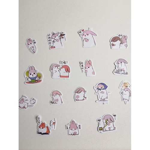 Jual Sticker Lucu Cute Kaktus Pohon Kelinci Dan Barang Vintage