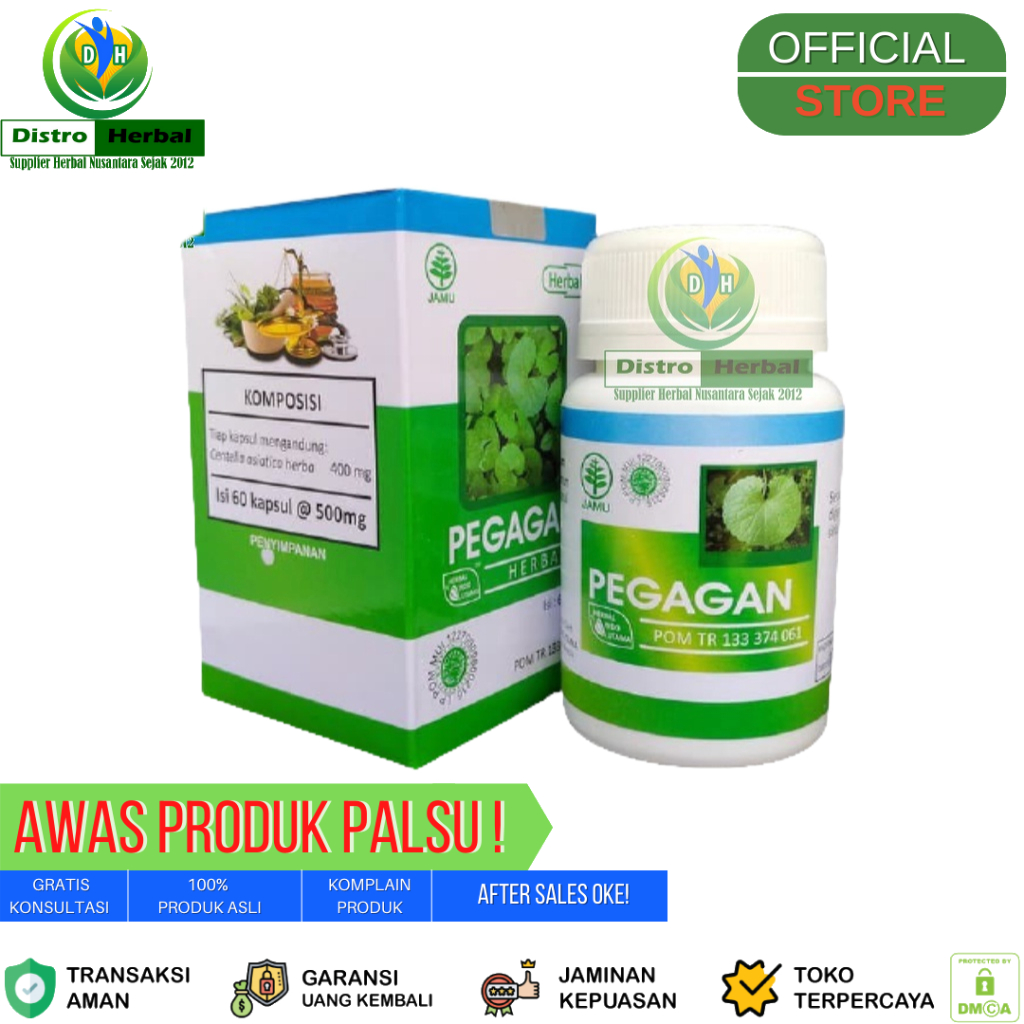 Jual Kapsul Ekstrak Pegagan Herbal Indo Utama Obat Herbal Nutrisi Daya