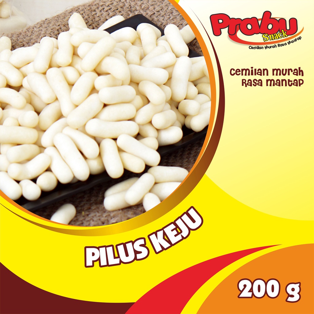 Jual Prabu Snack Pilus Keju 200 Gr Shopee Indonesia