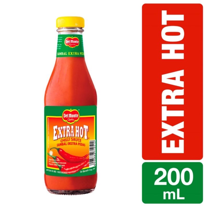 Jual Del Monte Saus Sambal Ekstra Pedas Extra Hot Chili Sauce Botol