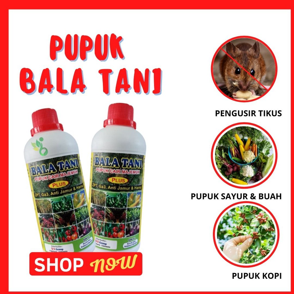 Jual TERBUKTI Pupuk Cair Majemuk BALA TANI Nutrisi Tanaman Hidroponik