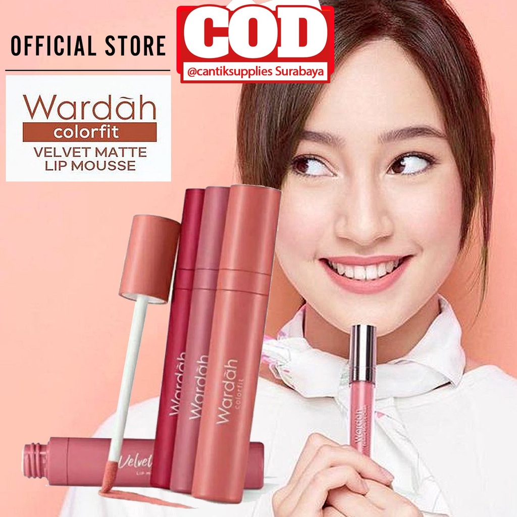 Jual Lipstick Wardah Colorfit Velvet Matte Mousse Ori Ready Stock