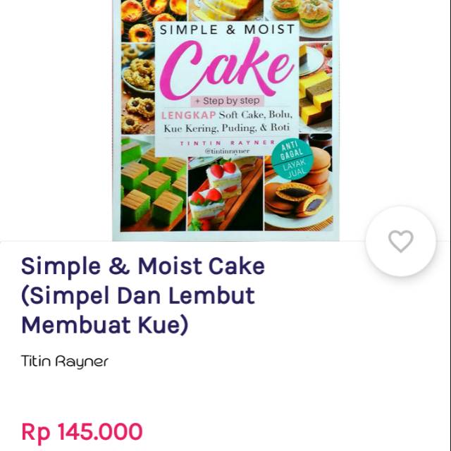 Jual Simple Moist Cake Simple Dan Lembut Membuat Kue Shopee Indonesia