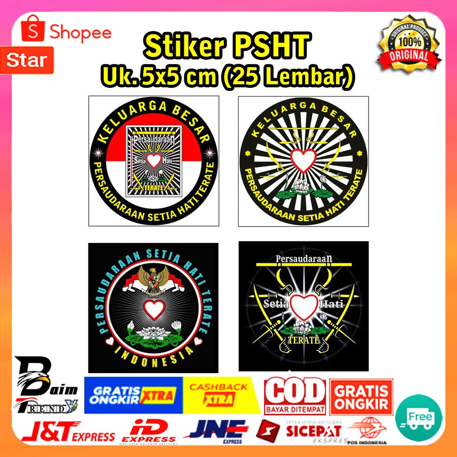 Jual Stiker Psht Keluarga Besar Persaudaraan Setia Hati Terate