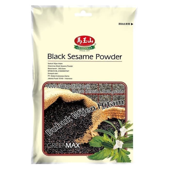 Jual Greenmax Black Sesame Powder Gr Sereal Wijen Hitam Bubuk