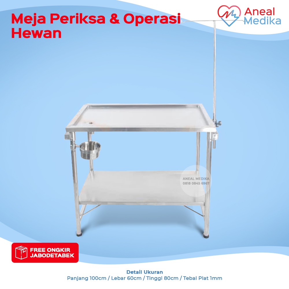 Jual Stainless Meja Periksa Dan Operasi Hewan X X Tebal