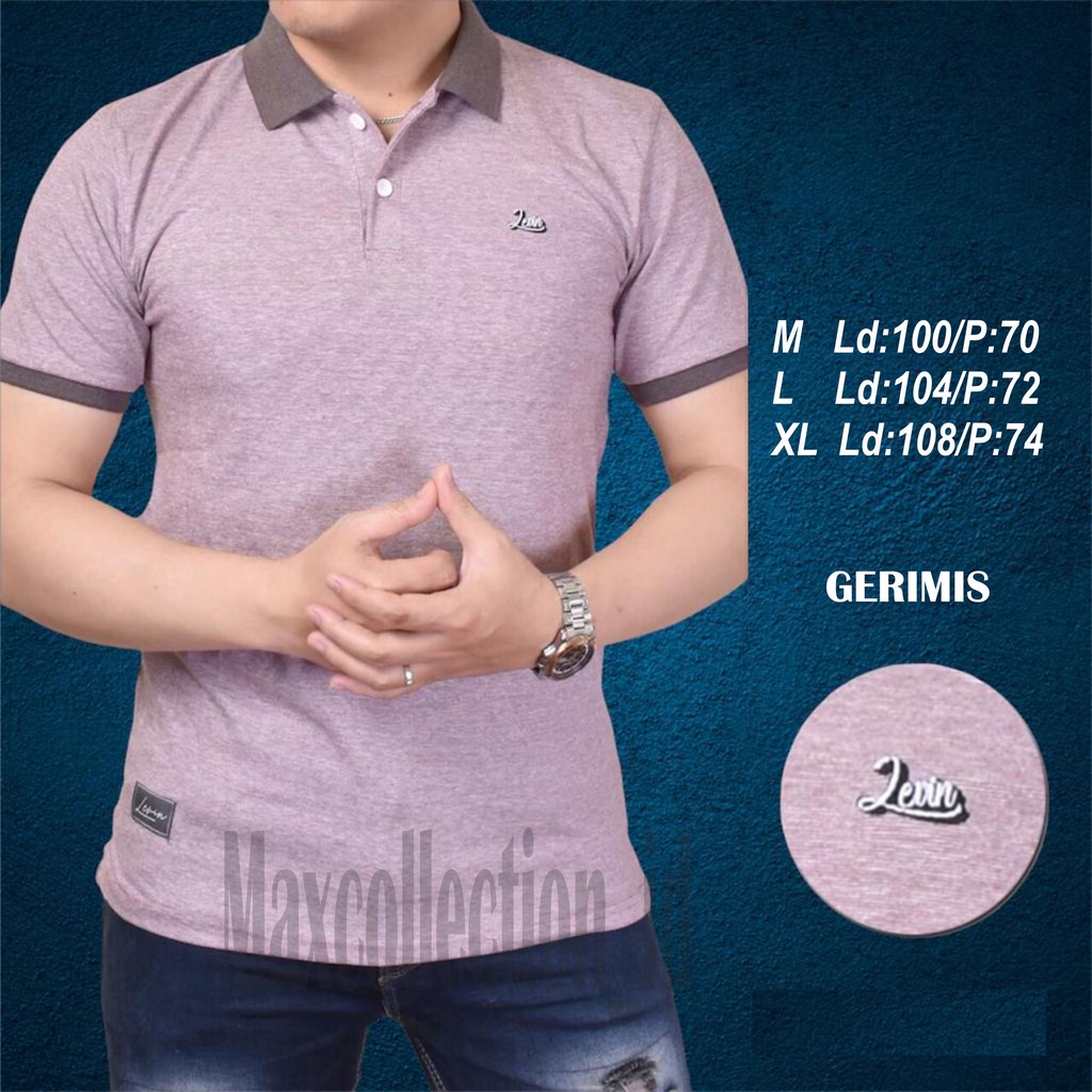 Jual Maxcollection Polo Shirt Pria Lengan Pendek I Kaos Polo Gerimis