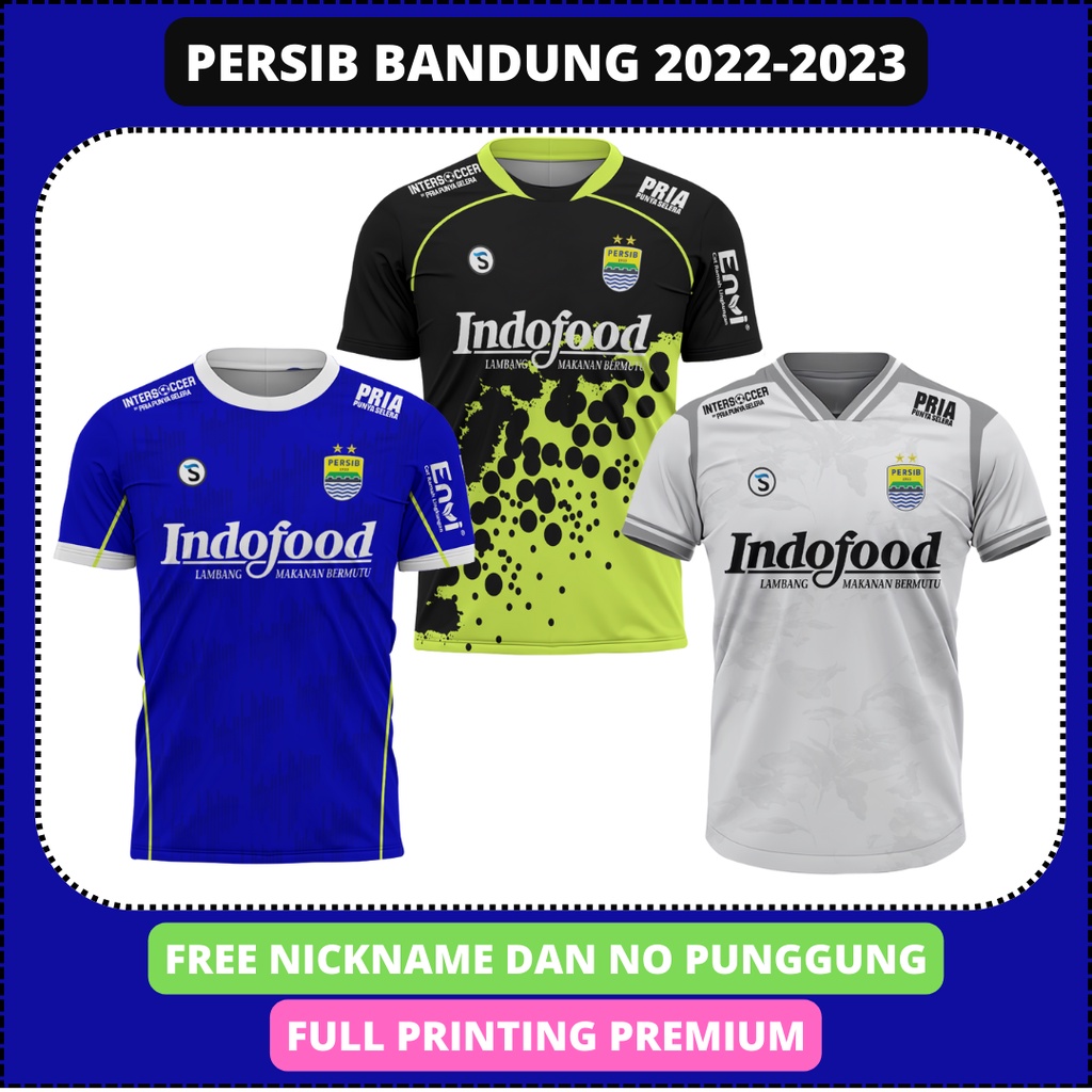 Jual Jersey Persib Free Nama Dan No No Punggung Full Printing