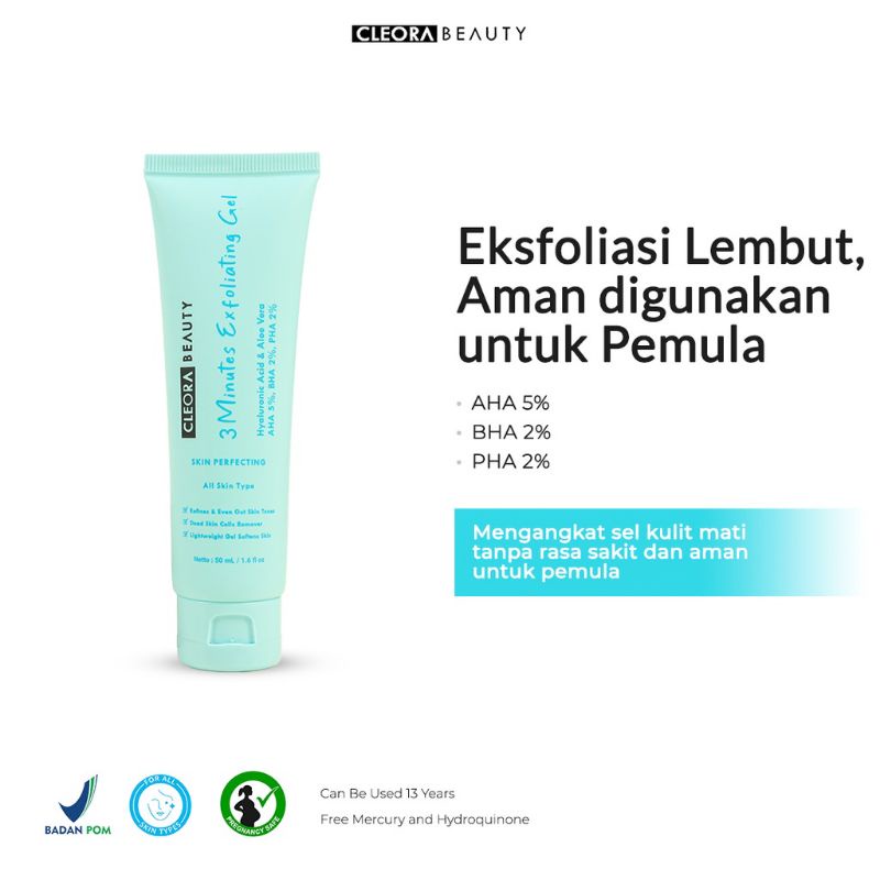 Jual Cleora 3 Minutes Exfoliating Gel 50gr Shopee Indonesia