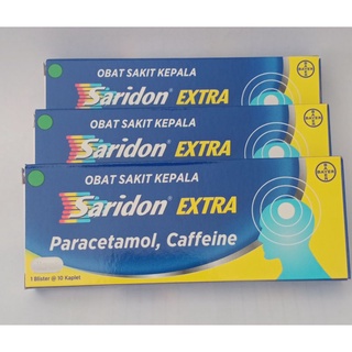 Jual Saridon Extra 10 Tablet Dengan Kandungan Paracetamol 500 Shopee