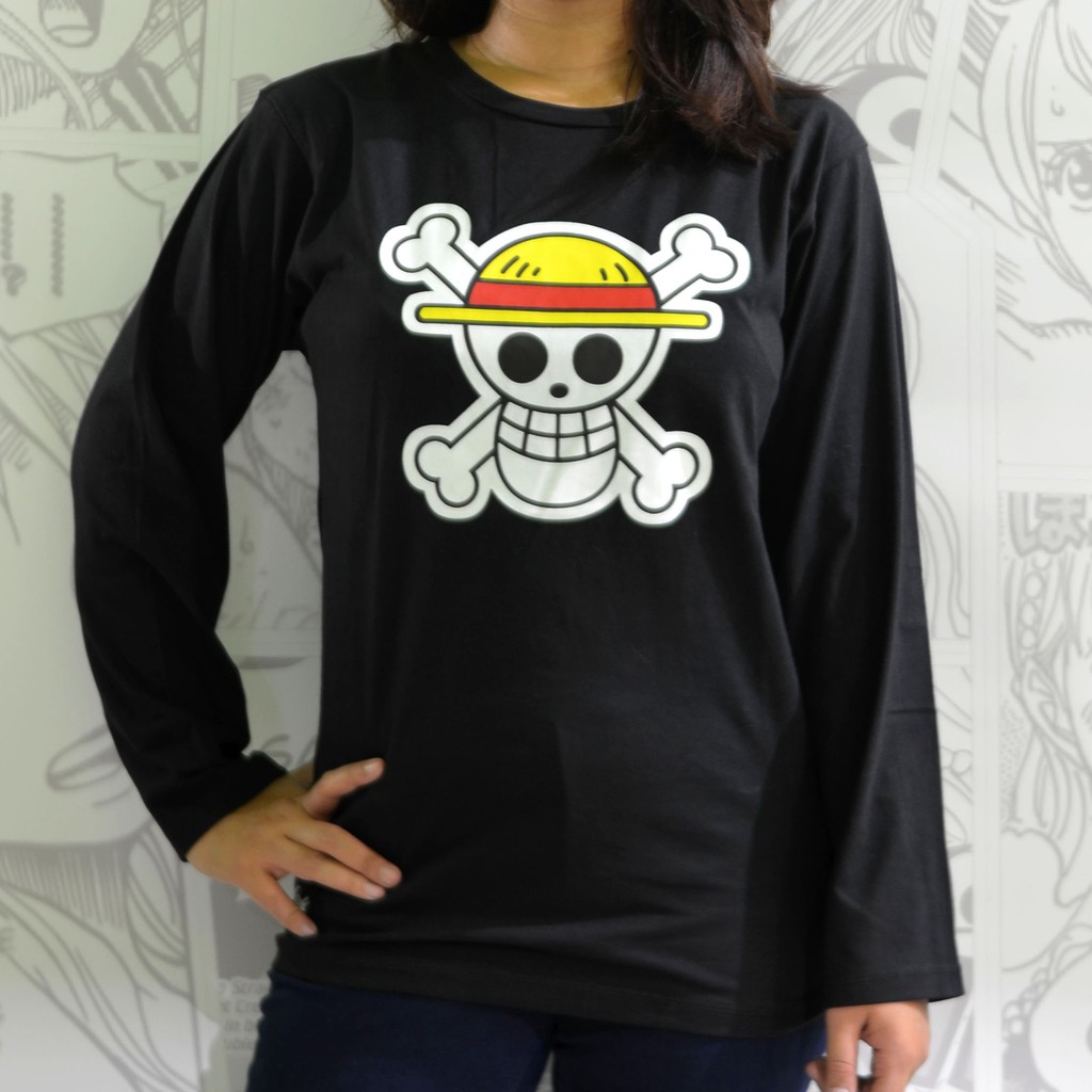 Jual Baju Kaos Anime Logo One Piece Straw Hat Pirates Mugiwara