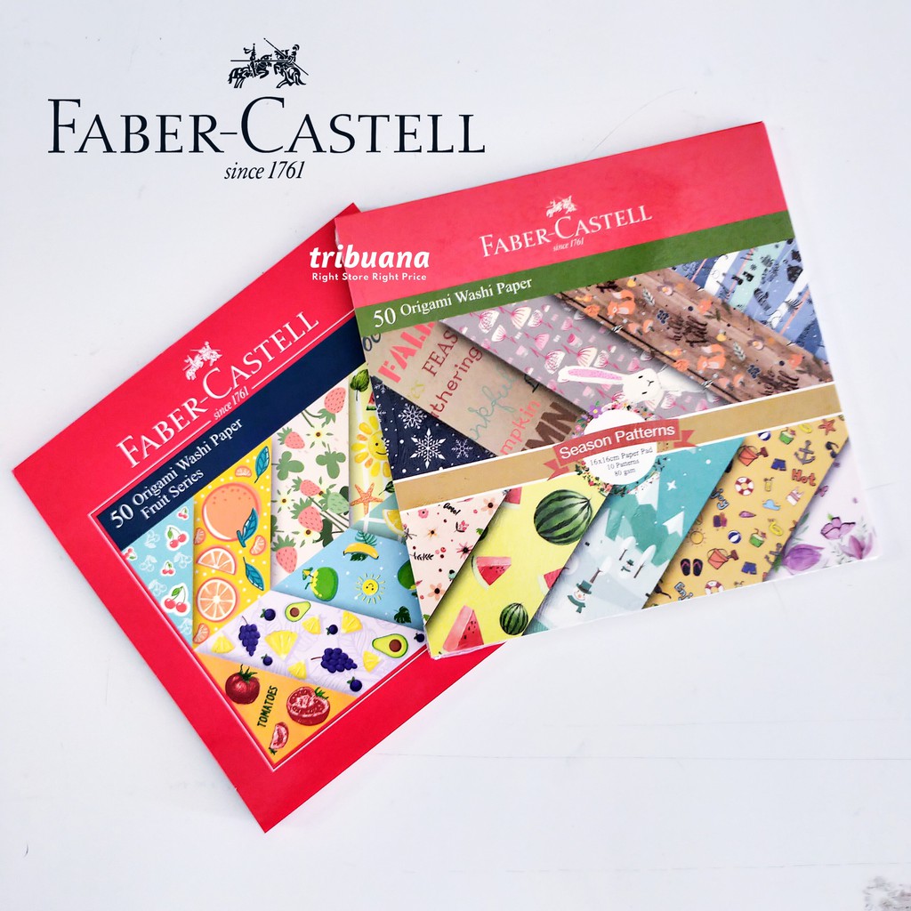 Jual Kertas Lipat Origami Motif Washi X Cm Faber Castell Shopee