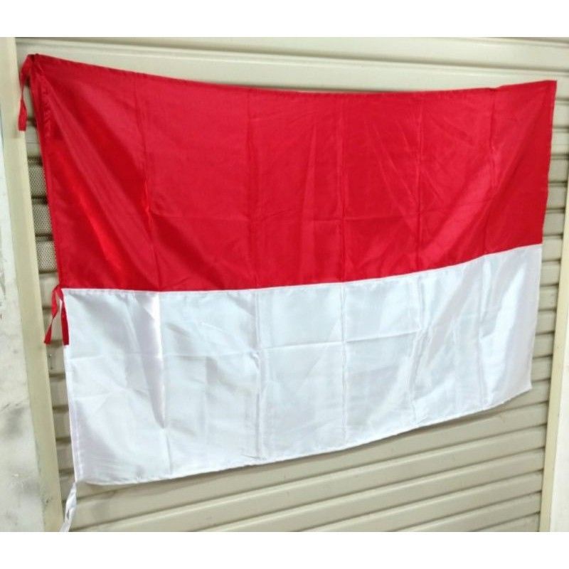 Jual BENDERA MERAH PUTIH INDONESIA BENDERA SATIN DAN KATUN Shopee