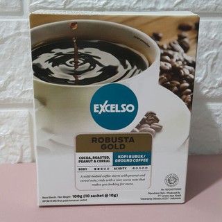 Jual Excelso Robusta Gold Coffee Kopi Sachet Shopee Indonesia