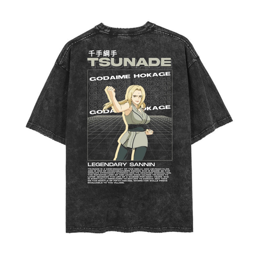 Jual Psycho Crucify Tsunade Godaime Hokage Oversized Streetwear T