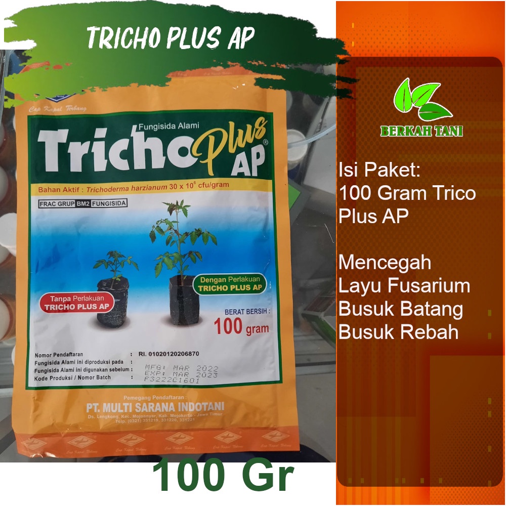 Jual Trichoplus AP 100 Gram Tricho PLus AP 100 Gram Trichoderma Anti