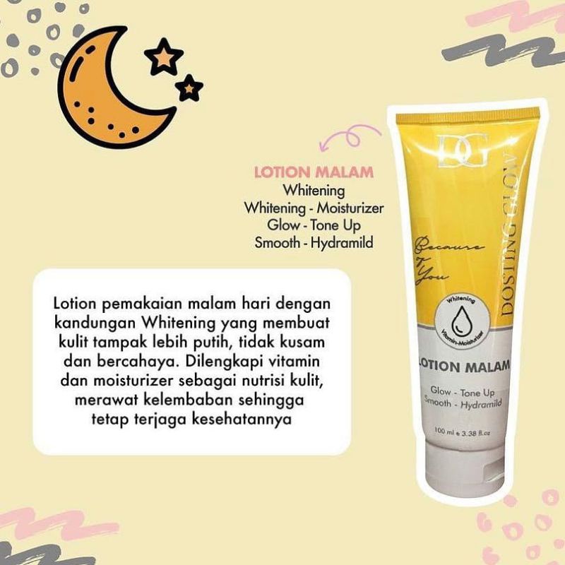 Jual LOTION DOSTING GLOW MALAM Shopee Indonesia